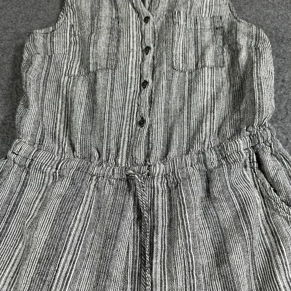 Kelly Renee Women's Striped Sleeveless Romper Drawstring Waist Pockets Casual - Picture 10 of 11